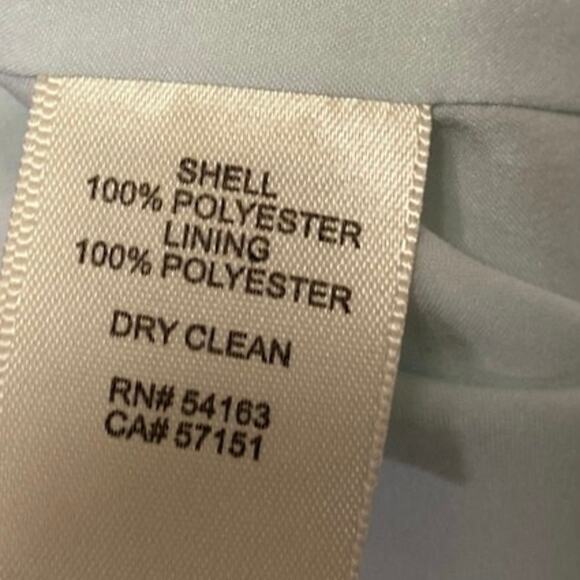 Eliza J Green Floral Silk Satin Off The Shoulder Evening A Line Maxi Dress Sz M - Picture 6 of 6